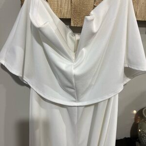 Lulu's White Sleeveless pantsuit